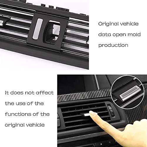 CHUANGHUI For BMW 5 Series F10 F11 2011-2016 Air Condition AC Vent, Center Air Vent Replacement Cover Console Dashboard Air Vent Grille 520i 528i 530i 535d 535i 550i (Front) - Image 5
