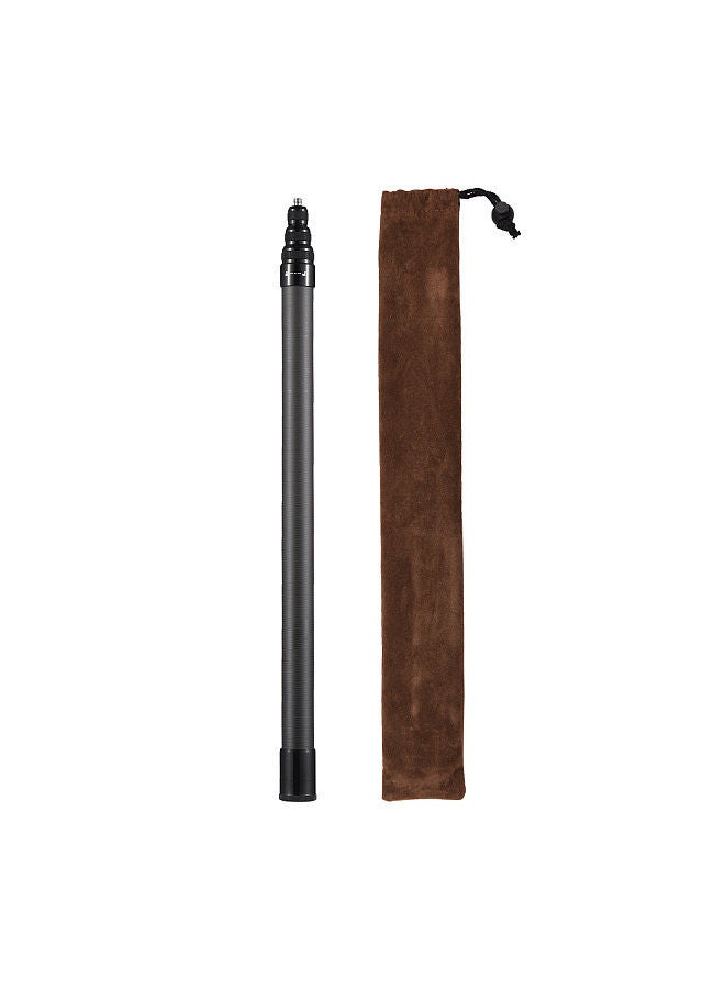 ANDOER Andoer 2.1 Meters/82.6 Inches Portable Selfie Stick Telescoping Selfie Stand Carbon Fiber 3 Sections with 1/4in Screw Compatible with INSTA360 X2/X3  - Image 2