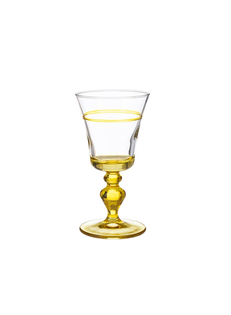 Dania A set of cups with a Turkish glass base, yellow color decor - Image 2