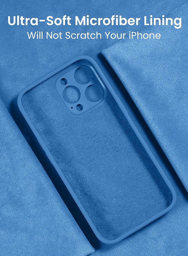 ELTRAZONE Designed for iPhone 15 Pro Max Case, Silicone Upgraded [Camera Protection] for iPhone 15 ProMax Case with [2 Screen Protectors], Anti-Scratch Microfiber Lining, 6.7 inch, Blue - Image 5