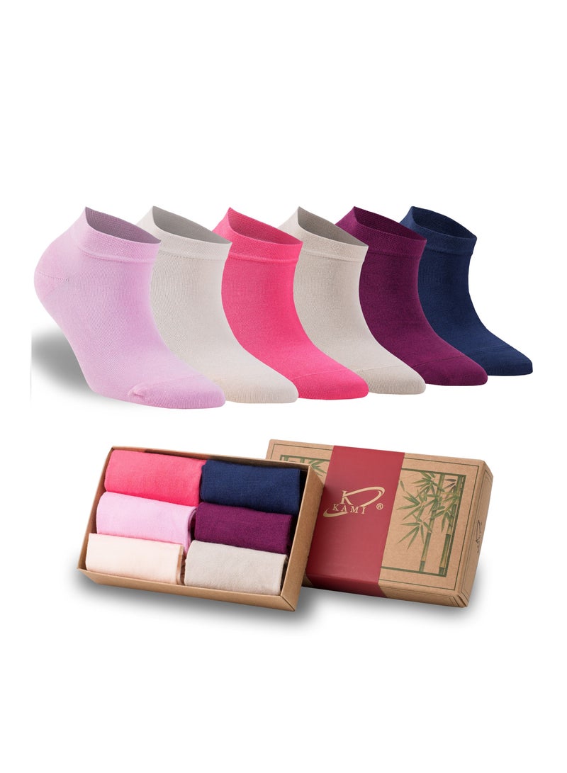 كامي جوارب كاحل مضادة للبكتيريا 6 أزواج - Image 1
