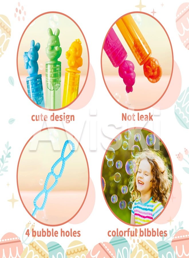 Aviski 84Pcs Easter Day Bubble Wands, Mini Bubble Wands for Party Favors, Easter Colorful Gift Toys for Girls Boys Kids Toddler Adults, Party Bag Stuffers Goodie Bag Filler, Classroom Prizes - Image 3