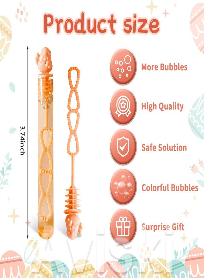 Aviski 84Pcs Easter Day Bubble Wands, Mini Bubble Wands for Party Favors, Easter Colorful Gift Toys for Girls Boys Kids Toddler Adults, Party Bag Stuffers Goodie Bag Filler, Classroom Prizes - Image 2
