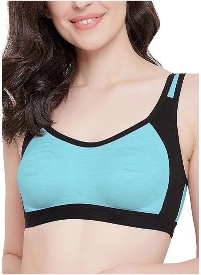 Love Bell Love Bell Women's Low Impact Sports Bra with Racerback - Double Layered Active Bra - Ladies Tank Top for Yoga - Training Bra - Sporty Crop Top  - Image 1