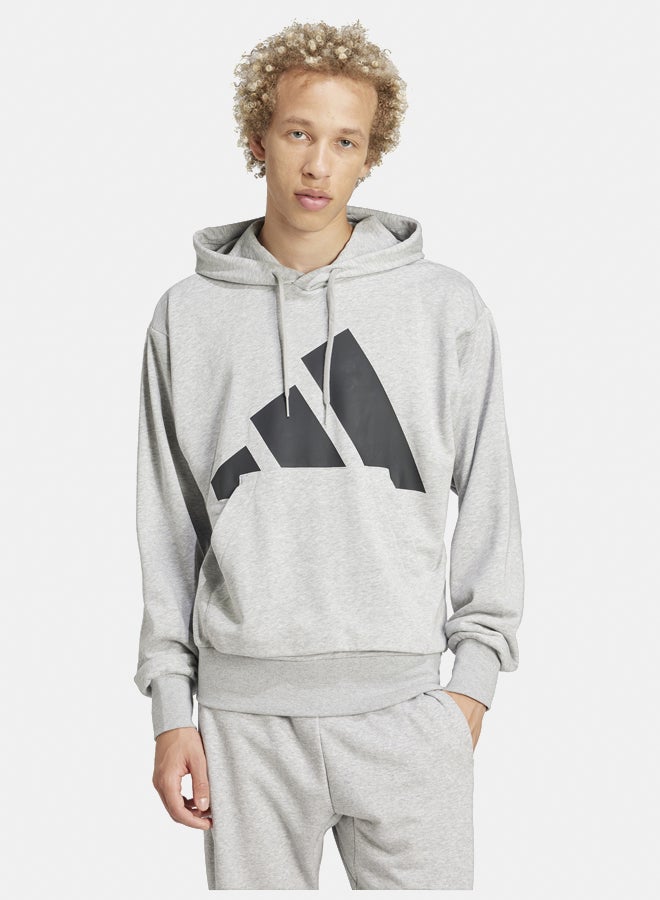 Adidas essentials big logo french terry men's hooded sweatshirt  - Image 1