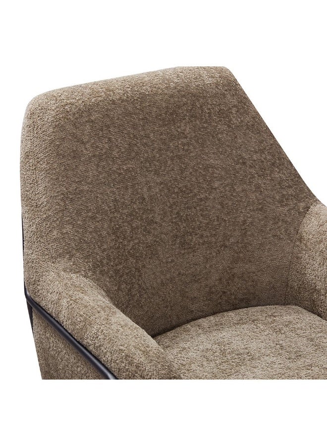 DANUBE HOME Akira 1 Seater Fabric  Accent Chair  | Armchair  | Modern Design Single Seater Accent Chair | Comfortable Living Room Furniture L76xW85xH87cm - Image 4