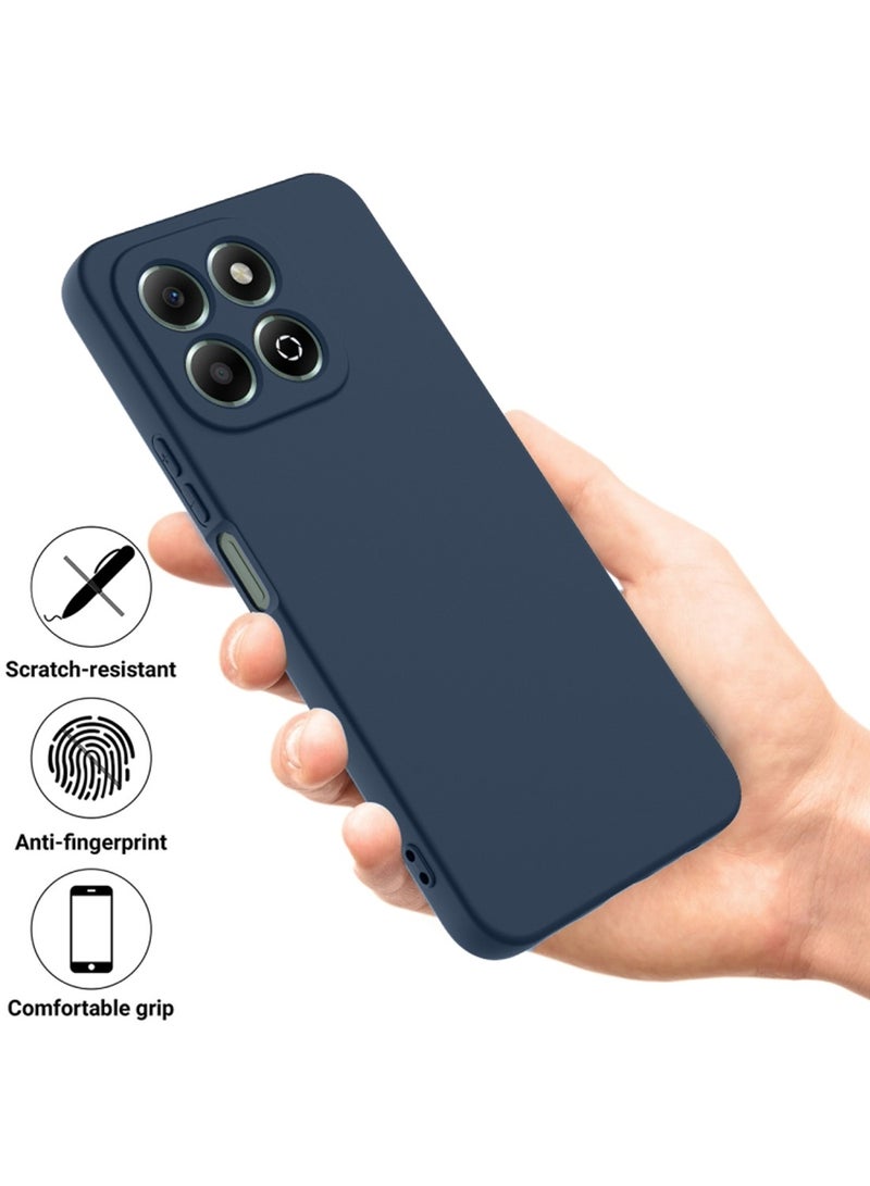 Wtech Honor X7c 4G 2024 Premium Soft Liquid Silicone Case Cover - Storm Blue - Image 2