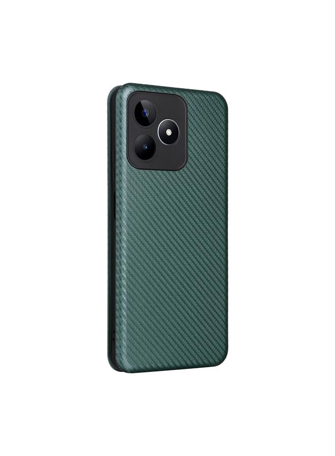 اس-توب جراب لهاتف Realme C53 4G / Narzo N53 4G جراب هاتف جلدي قلاب من ألياف الكربون - Image 3