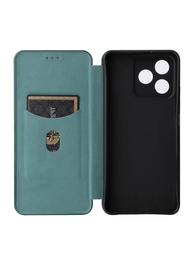 اس-توب جراب لهاتف Realme C53 4G / Narzo N53 4G جراب هاتف جلدي قلاب من ألياف الكربون - Image 4