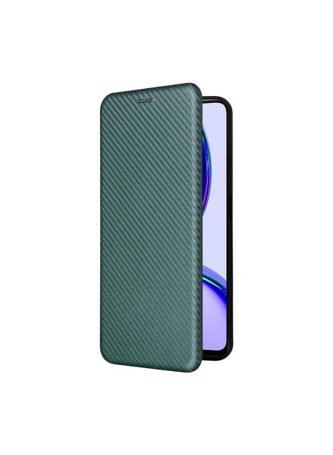 اس-توب جراب لهاتف Realme C53 4G / Narzo N53 4G جراب هاتف جلدي قلاب من ألياف الكربون - Image 2