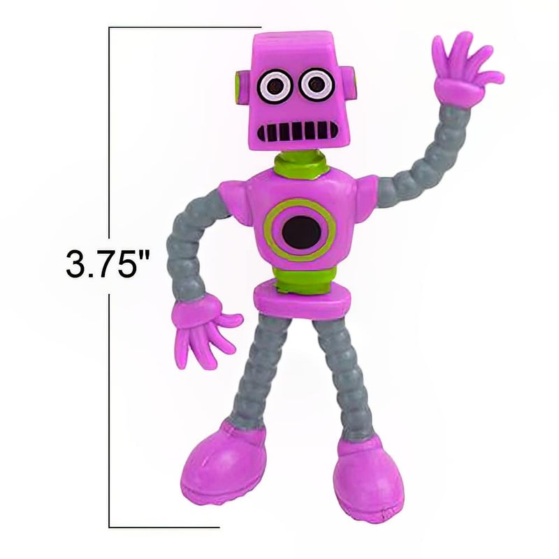 ArtCreativity Bendable Robot Figures, Set of 12 Flexible Men, Robot Party Favors for Boys and Girls, Stress Relief Fidget Toys, Sensory Toys for Kids and Adults, Goody Bag Stuffers - Image 3