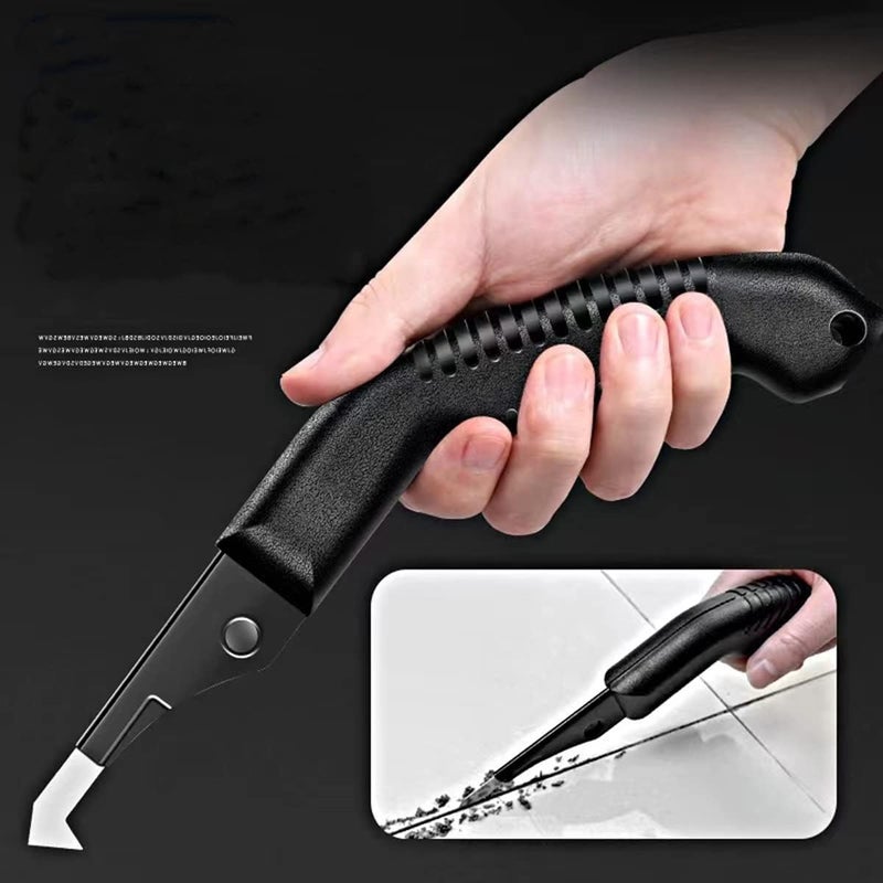 NALACAL Grout Removal Tool Kit for Tile Joints | Heavy Duty Cement Mortar Scraper with Ergonomic Handle and 10 Extra Sharp Carbide Blades | DIY Tile Cleaning and Repair Set - Image 5