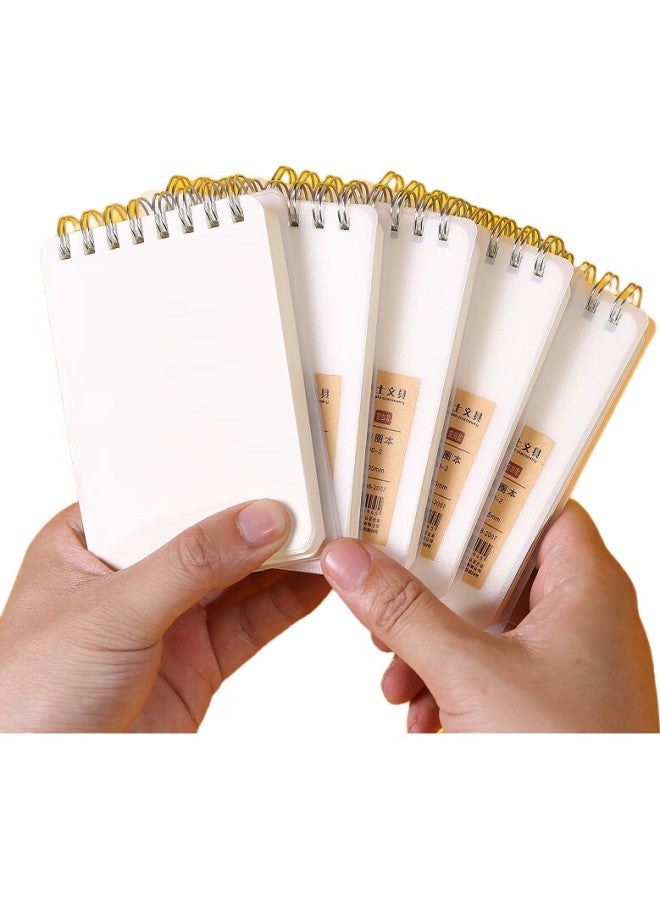 Shen Shi Shen A7 Pocket Notebook, Portable Notepad, Vertical Flip Spiral Notebook, Mini Compact Children'S Student Learning Record, Blank Five-Pack - Image 2