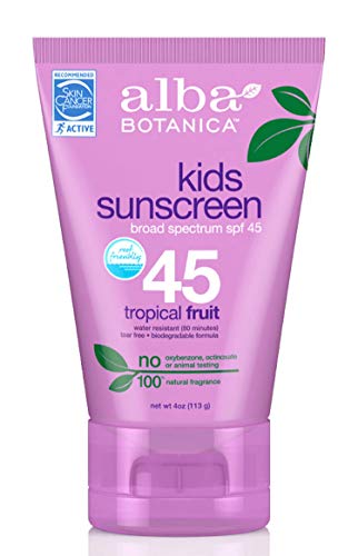 Alba Botanica Very Emollient, Kids Sunscreen SPF 45 4 oz (Pack of 2) - Image 2