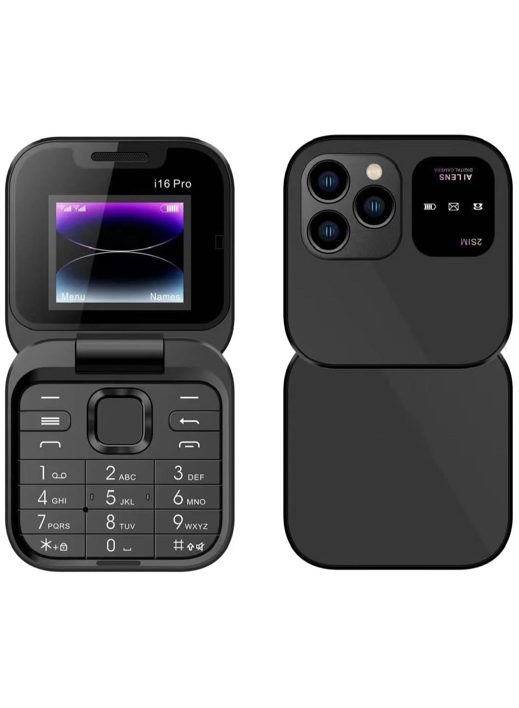 alimoto Alimoto 2024 New Mini Flip Mobile Phone 64GB 16GB Z5388709DC4E03204DBA8Z