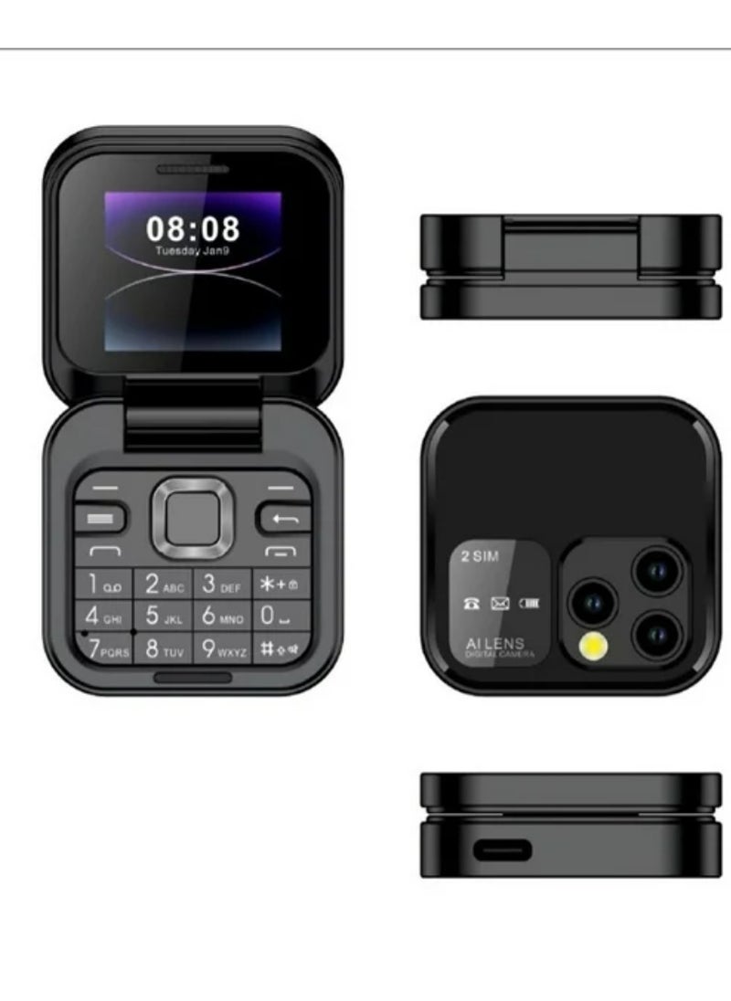 alimoto 2024 New Mini Flip Mobile Phone  - Image 3