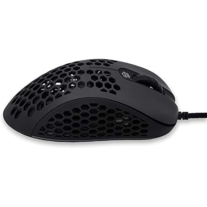 SKOLL SKL 2020 EDITION 65G ULTRA LIGHTWEIGHT HONEYCOMB DESIGN WIRED RGB GAMING MOUSE UP TO 12000 DPI (BLACK) (LONG) - Image 3