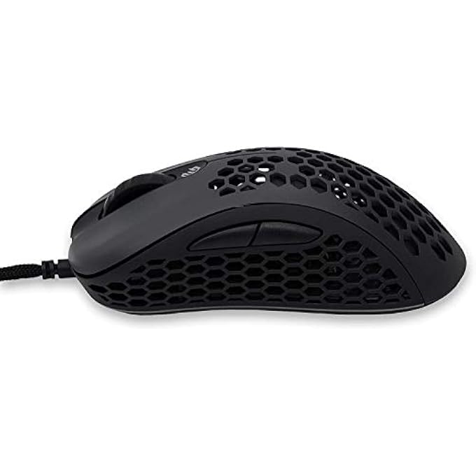 SKOLL SKL 2020 EDITION 65G ULTRA LIGHTWEIGHT HONEYCOMB DESIGN WIRED RGB GAMING MOUSE UP TO 12000 DPI (BLACK) (LONG) - Image 2