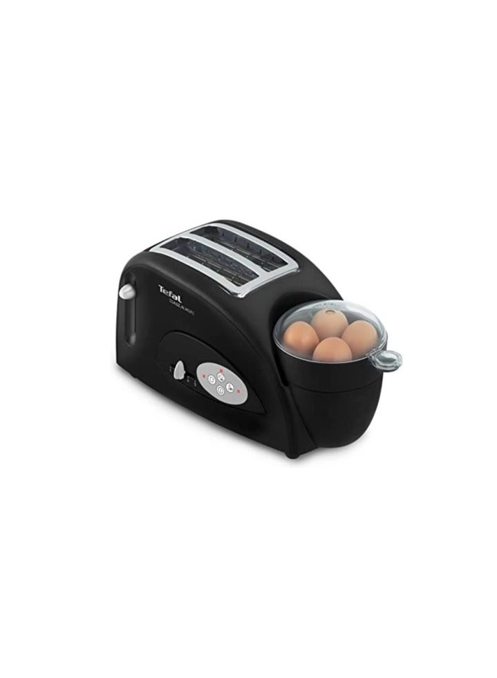 Tefal TT5528 Toast N’ Bean – 2-Slice Toaster with Bean and Egg Cooker, 1200W, Black 1200 W TT552842 Black - Image 4