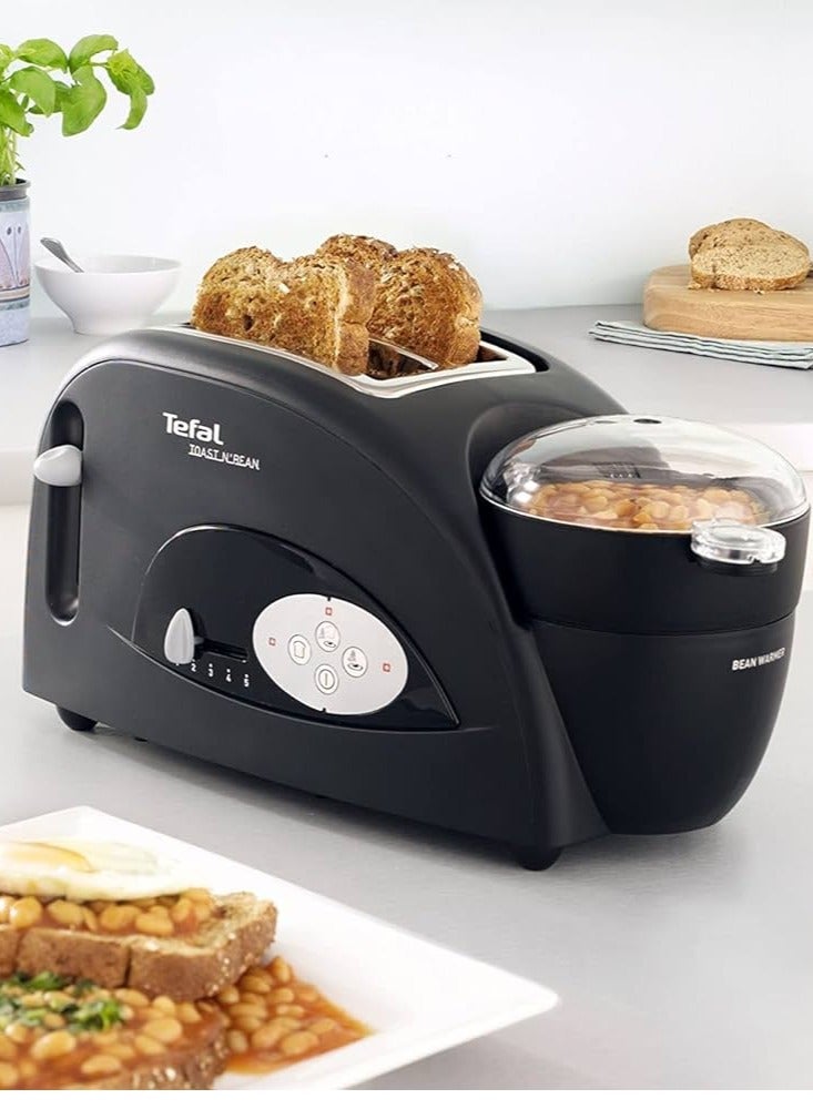 Tefal TT5528 Toast N’ Bean – 2-Slice Toaster with Bean and Egg Cooker, 1200W, Black 1200 W TT552842 Black - Image 3