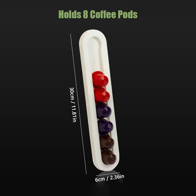 Coffee Pod Holder Capsule Rack Holds 8 Capsules Wall-mounted Coffee Pods Organizer Storage Shelf for Home Cafe Hotel - Image 3