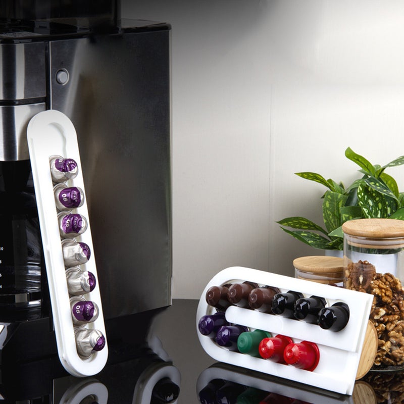 Coffee Pod Holder Capsule Rack Holds 8 Capsules Wall-mounted Coffee Pods Organizer Storage Shelf for Home Cafe Hotel - Image 4