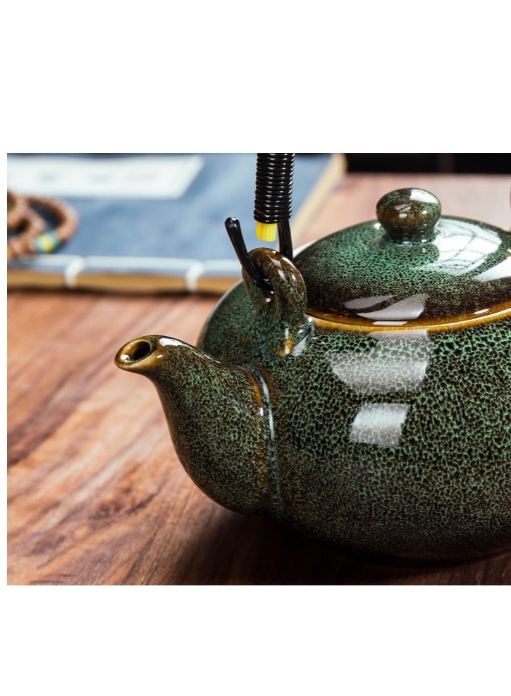 Large Kiln Transformation, Built Cup Tea Pot, Chinese Style Tea Set, Household Office Ceramic Single Pot, Lifting Beam Pot - Image 5