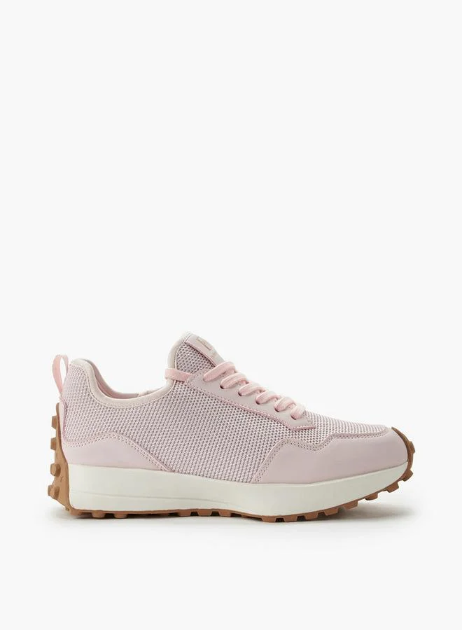 Flora Bella By Shoexpress PINK Flora Bella Women Lace-Up Sneakers for Women | Best Price UAE