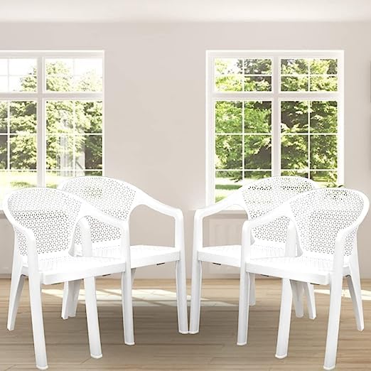 COMFORT CREATION Comfort Creation Tycoon Anmol for Home Caf Balcony Garden Office Restaurant Heavy Duty Comfortable Outdoor and Indoor Chairs with Arm Rest Bearing Capacity up to 200Kg Set of 2  - Image 2