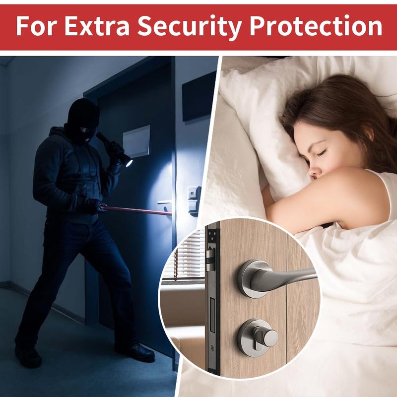 MOSECYOU Door Latch Guard Plate, Outswing Door Security Protector, Door Latch Shield, Cover to Block Access to The Door Lock/Deadbolt Latch (7 in. - 1pack) - Image 5