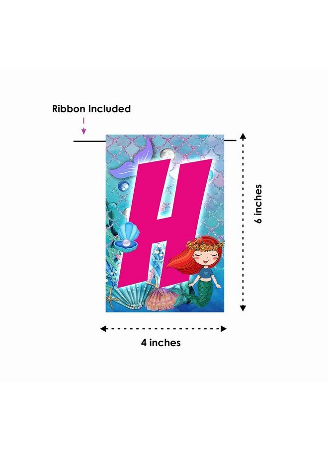 Balloonistics Balloonistics Mermaid Underwater Theme Happy Birthday Banner Decoration for Birthday and Theme Party/Pack of 1  - Image 5