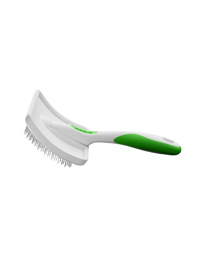 Andis 68540 SelfCleaning Animal Slicker Brushes With Curved StainlessSteel Bristles For All Breeds  Reduces Shedding By Up To 90%, Removes Tangles, Dirt & Loose Hair  Large, Green - Image 3