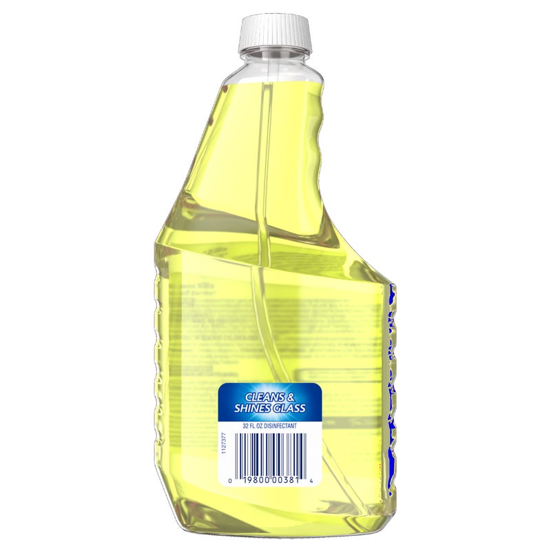 Windex Refill Multipurpose Disinfectant Cleaner Spray with Reusable Trigger, Bottle Made from 100% Recovered Coastal Plastic, Surface Cleaning Spray, Citrus Fresh Scent, 32 Fl Oz (Pack of 3) - Image 2