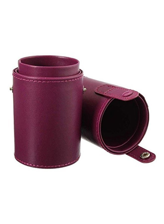 NIBEMINENT Professional Makeup Brush Bag Purple - Image 2