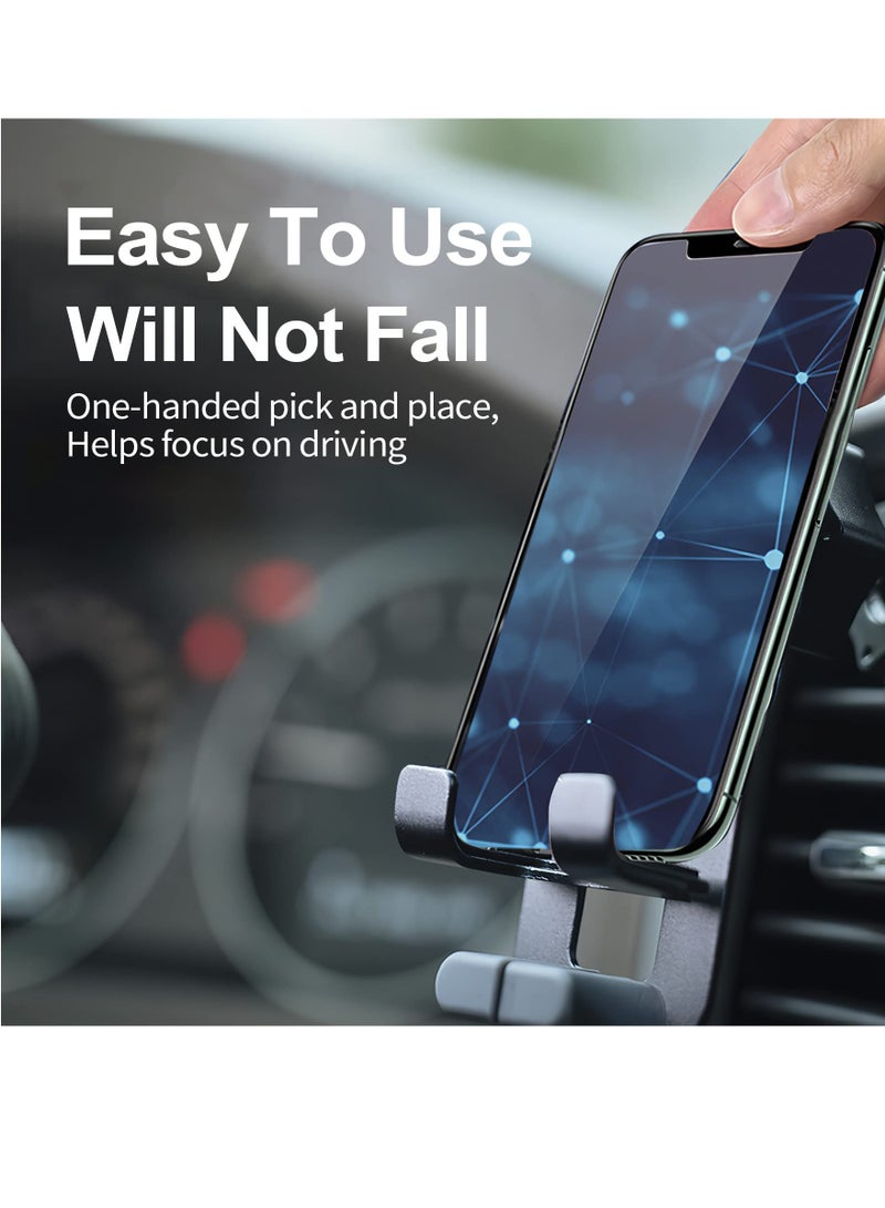 Barakah Car Cell Phone Holder, Car Phone Mount Upgraded Gravity with Newest Air Vent Clip Auto Lock Hands Free Phone Holder, Interior Accessories, Fit for iPhone 11/12 & Samsung, Android Cell Phones (Black) - Image 3