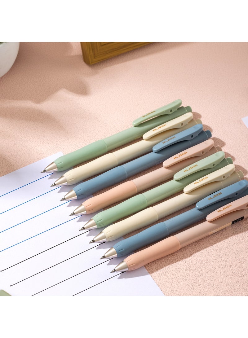 Deli قلم جل نوساين ENS576-BK فائق السلاسة - حبر أسود 0.5 مم، 12 قطعة، مشبك مصقول وتشطيب غير لامع - Image 3