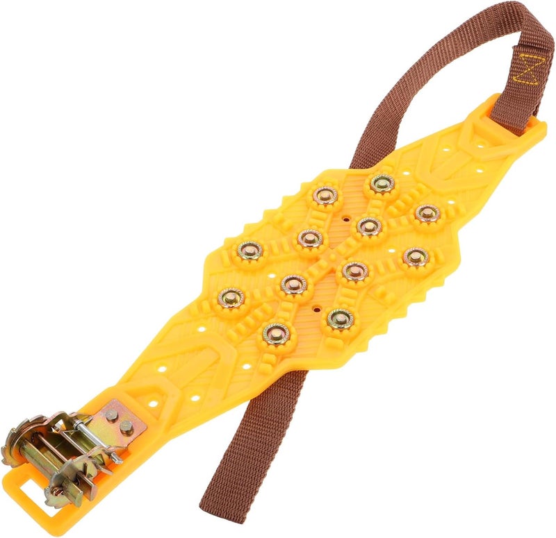 Levemolo Universal Yellow Anti-slip Car Snow Tire Chains Set Adjustable Emergency Traction Snow Chains for Suvs and Sedans and Mud - Image 1