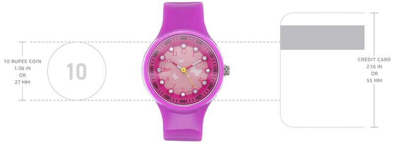Zoop Kids Girls 38 mm Pink Dial Plastic Analogue Watch - NLC4038PP03W (Not assigned,Not Assigned) - Image 3