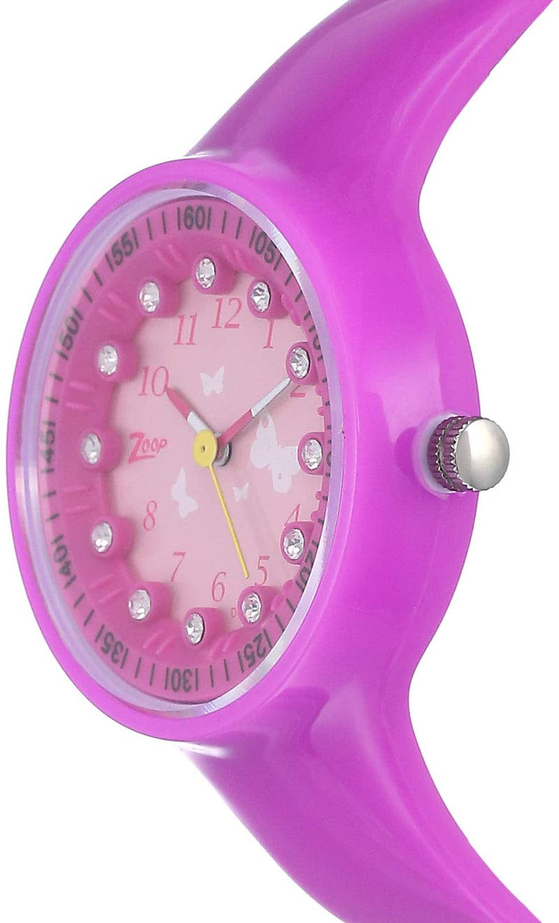 Zoop Kids Girls 38 mm Pink Dial Plastic Analogue Watch - NLC4038PP03W (Not assigned,Not Assigned) - Image 2