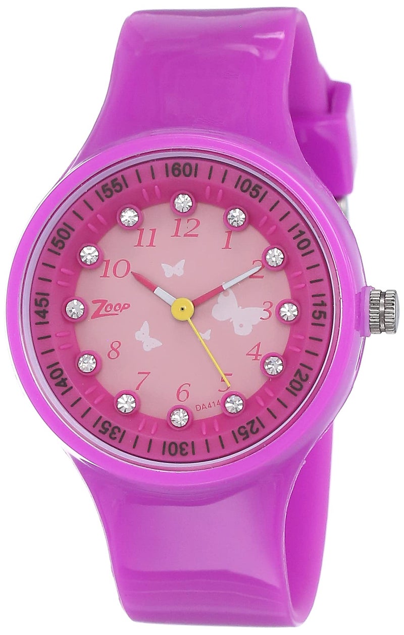 Zoop Kids Girls 38 mm Pink Dial Plastic Analogue Watch - NLC4038PP03W (Not assigned,Not Assigned) - Image 4