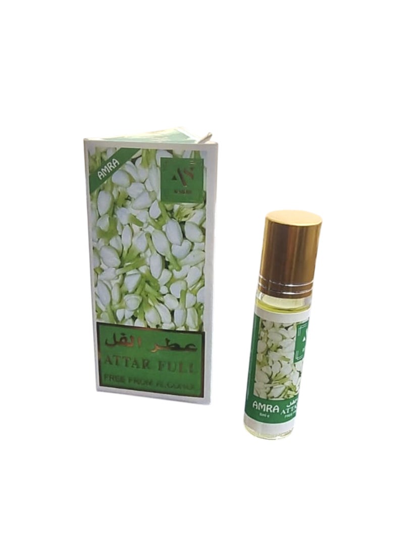 amra Roll On Fragrance Attar Full Jasmine 8 ml - Image 1