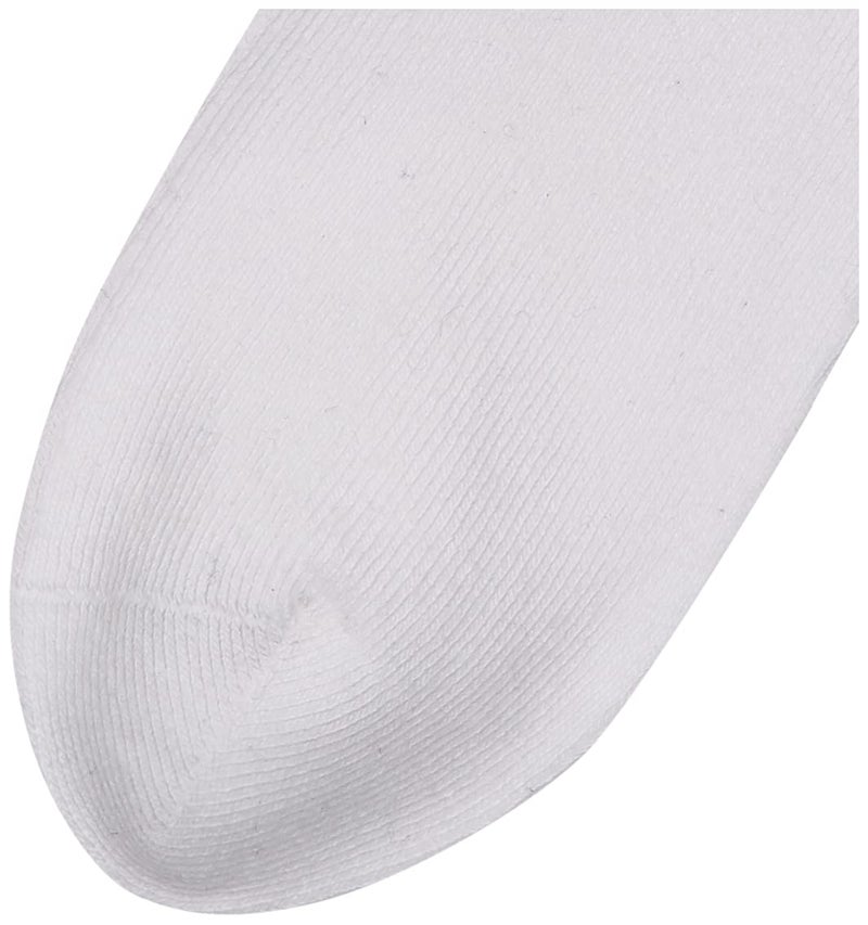 Jefferies Socks Little Girls' Seamless Turn Cuff 6 Pair Pack Socks, White, Large (JF-SU2200-WHT-L) - Image 2