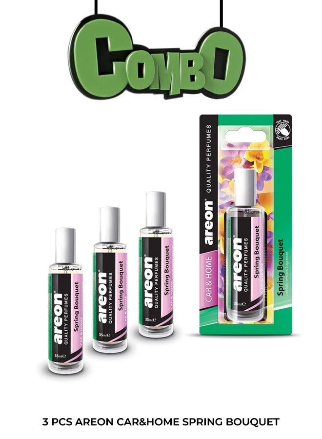 Areon 3 PCS Areon Car & Home Spring Bouquet Perfume - 35ml Each - Image 1