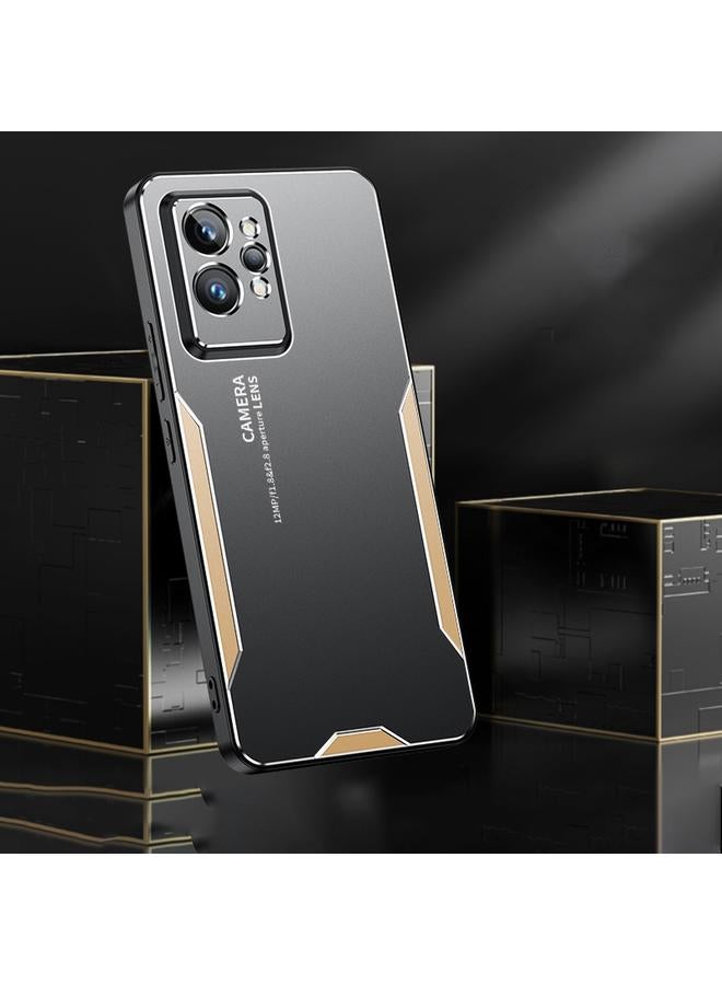 S-TOP Case For Realme GT2 Pro Blade Series TPU Hybrid Metal Phone Case - Image 2