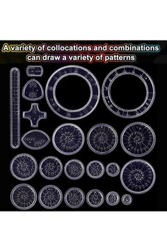 Generic Spirograph, Drawing Set, with 22 Painting Magic Spiral, Art Kit, Geometric Ruler, Creative Deluxe for Adults and Kids  - Image 5
