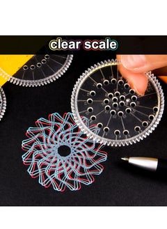 Generic Spirograph, Drawing Set, with 22 Painting Magic Spiral, Art Kit, Geometric Ruler, Creative Deluxe for Adults and Kids  - Image 4