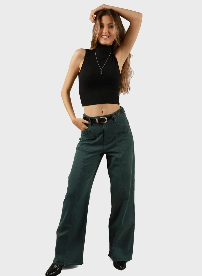 امريكان ايجل Mock Neck Knitted Tank Top