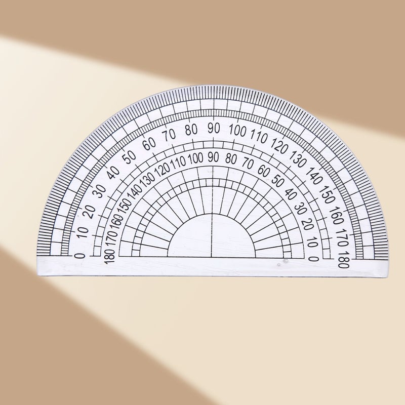 3 Pcs Plastic Protractor Angle Measuring Tool Drawing Geometric School Office Supply - Image 5