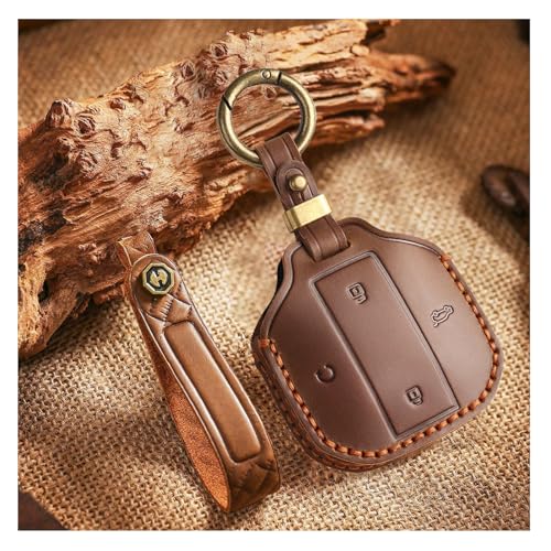 Ysbxitu Key Case Cover Compatible with Chery Jetour Freedom Shanhai T1 Traveller 2024 2025 Remote Control Protective case Durable Car Accessories Replacement Key fob Brown - Image 1