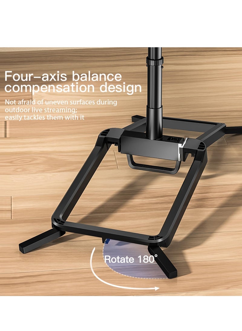 TYCOM Selfie Light with Tripod Stand 14 inch (33 * 22cm), Selfie Ring Light for Phone with Battery, LED Rectangular Light for Vlog, Social Media, Video Calls - Image 5